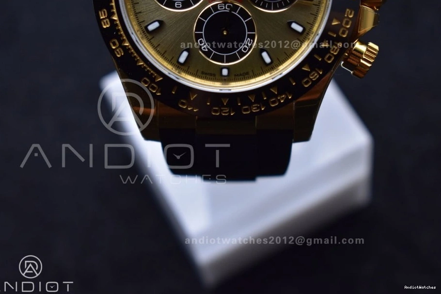 Steel flex 765 Daytona Best Stretchable Oyster 904L Strap 116518 YG Edition Dial 1:1 on DD VSF 0716